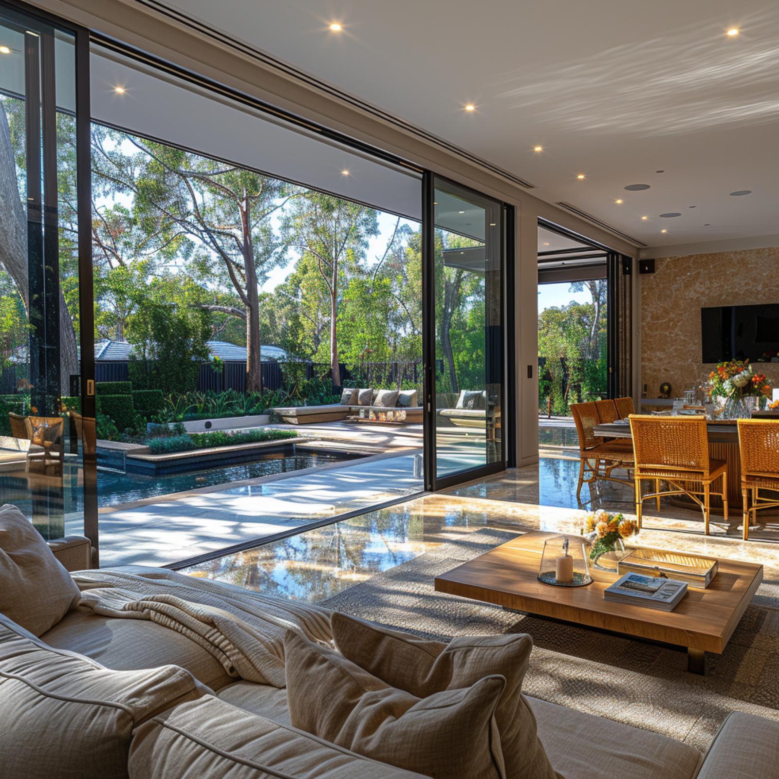 Pool Deck, Rattan Chairs, and Glass That Refuses to Draw a Line