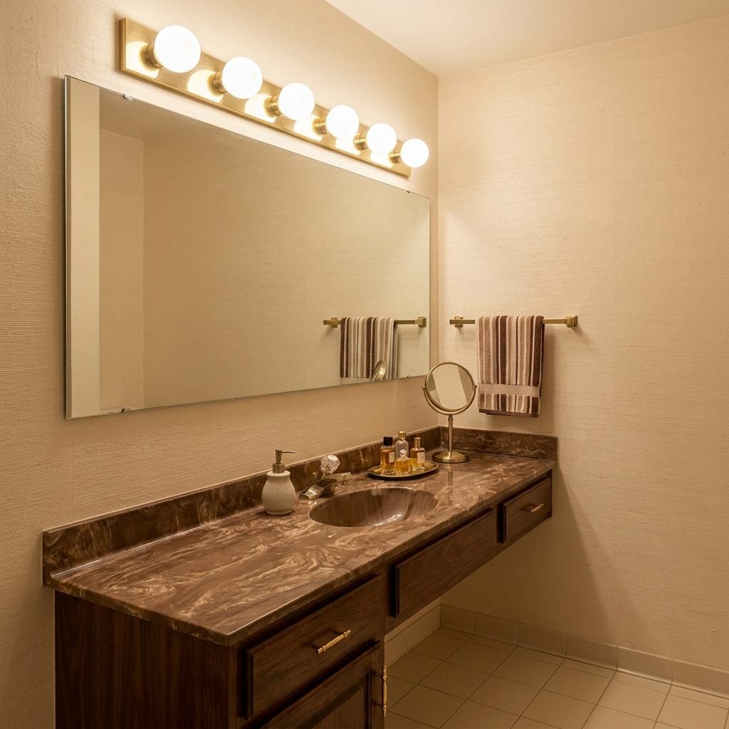 Hollywood-Style Globe Vanity Lights That Made Everyone Look Like a Movie Star