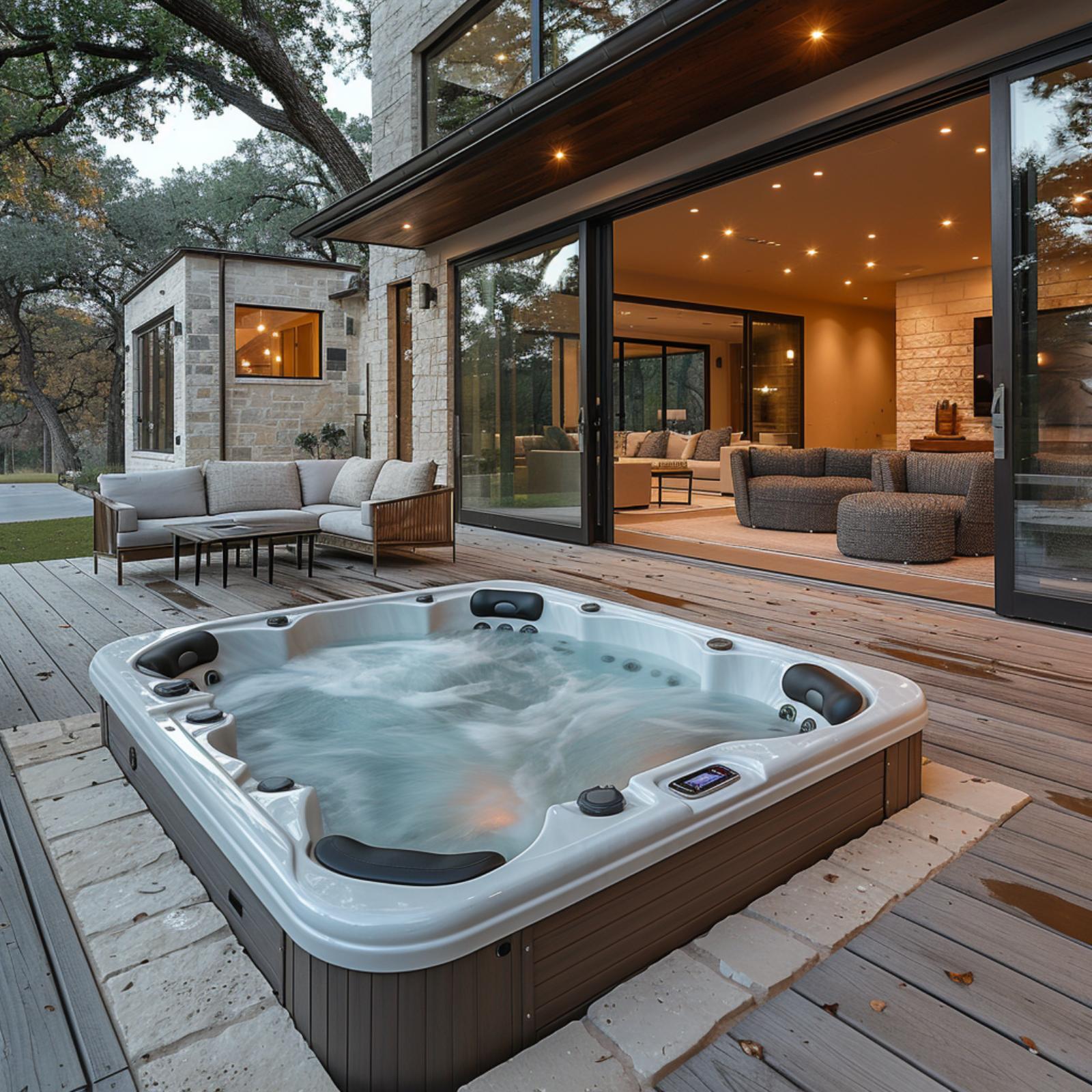 Limestone Walls, Bubbling Jets, and a Deck That Reports to the Living Room