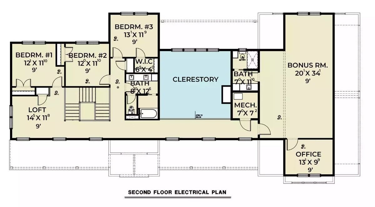 Floor Plan 2 - Maple Haven 4-Bedroom Barndominium with Bonus Room Designed for Families Who Actually Like Spending Time Together