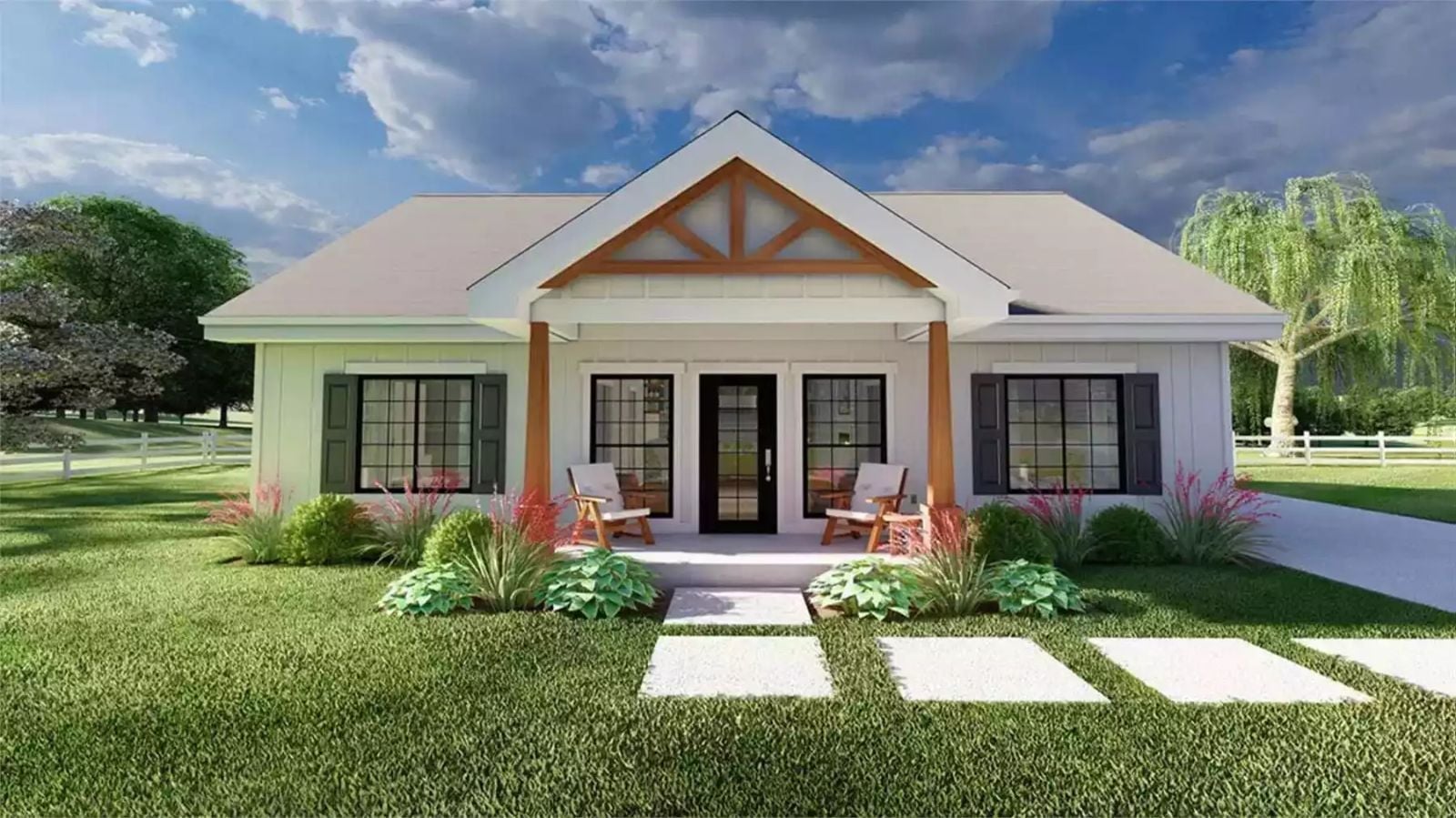 Medford 3-Bedroom Ranch-Style with Front Porch and Open Floor Plan (Floor Plan)