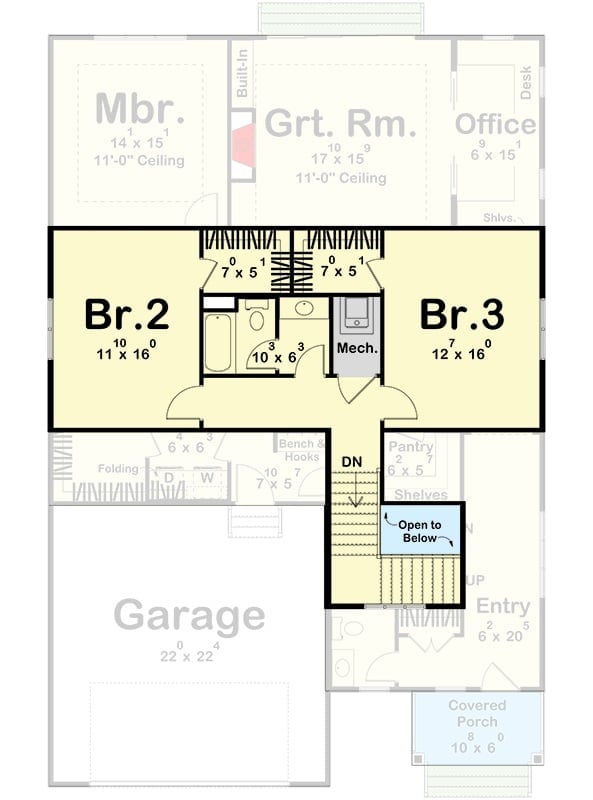 Floor Plan 2 - Millbrook 5-Bedroom Modern Farmhouse with Finished Basement Designed for Families with In-Laws Who Might Be Moving In Whether You Like It or Not