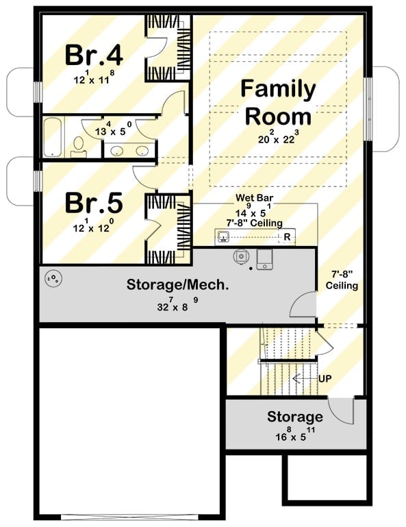 Floor Plan 3 - Millbrook 5-Bedroom Modern Farmhouse with Finished Basement Designed for Families with In-Laws Who Might Be Moving In Whether You Like It or Not