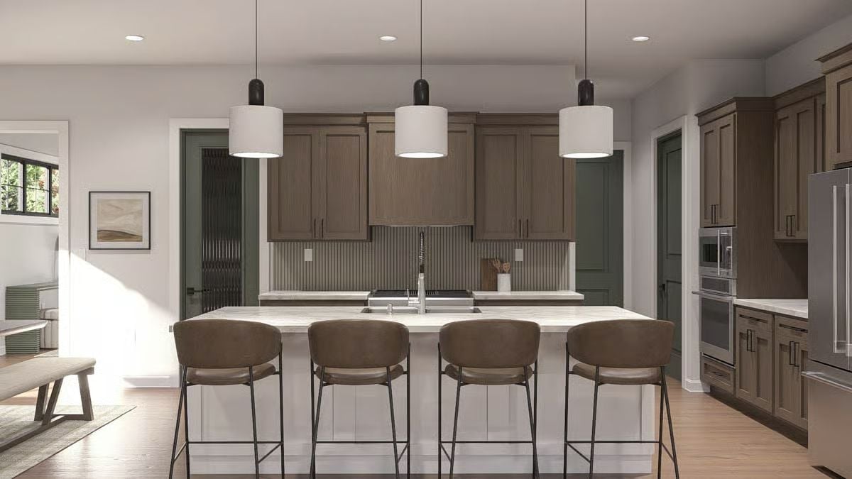 Pendant Trio, Wraparound Uppers, and Four Barstools That Mean Business