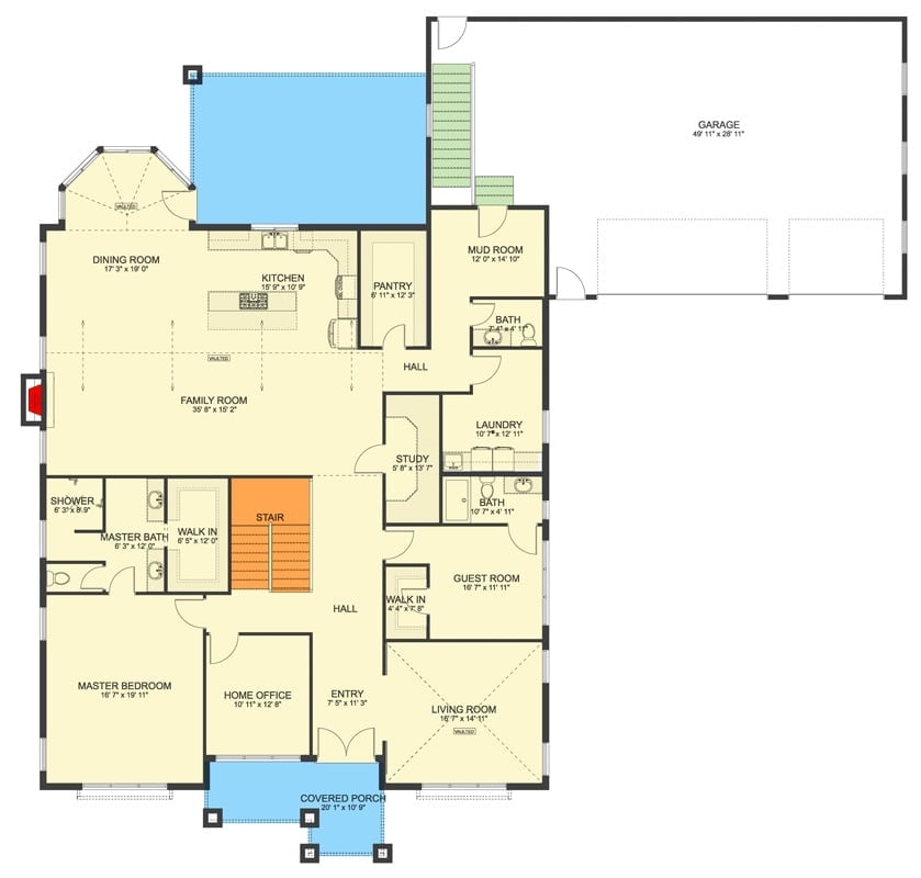 Floor Plan - Millhaven 5-Bedroom Modern Farmhouse with Finished Basement Designed for Families with In-Laws Who Might Be Moving In Whether You Like It or Not