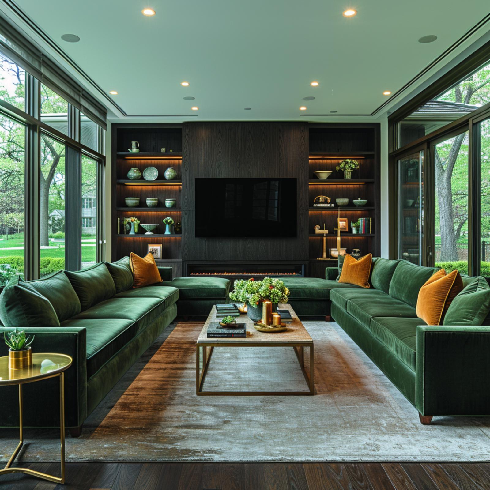 Dark Wood, Forest Views, and Velvet That Actually Justifies the Square Footage