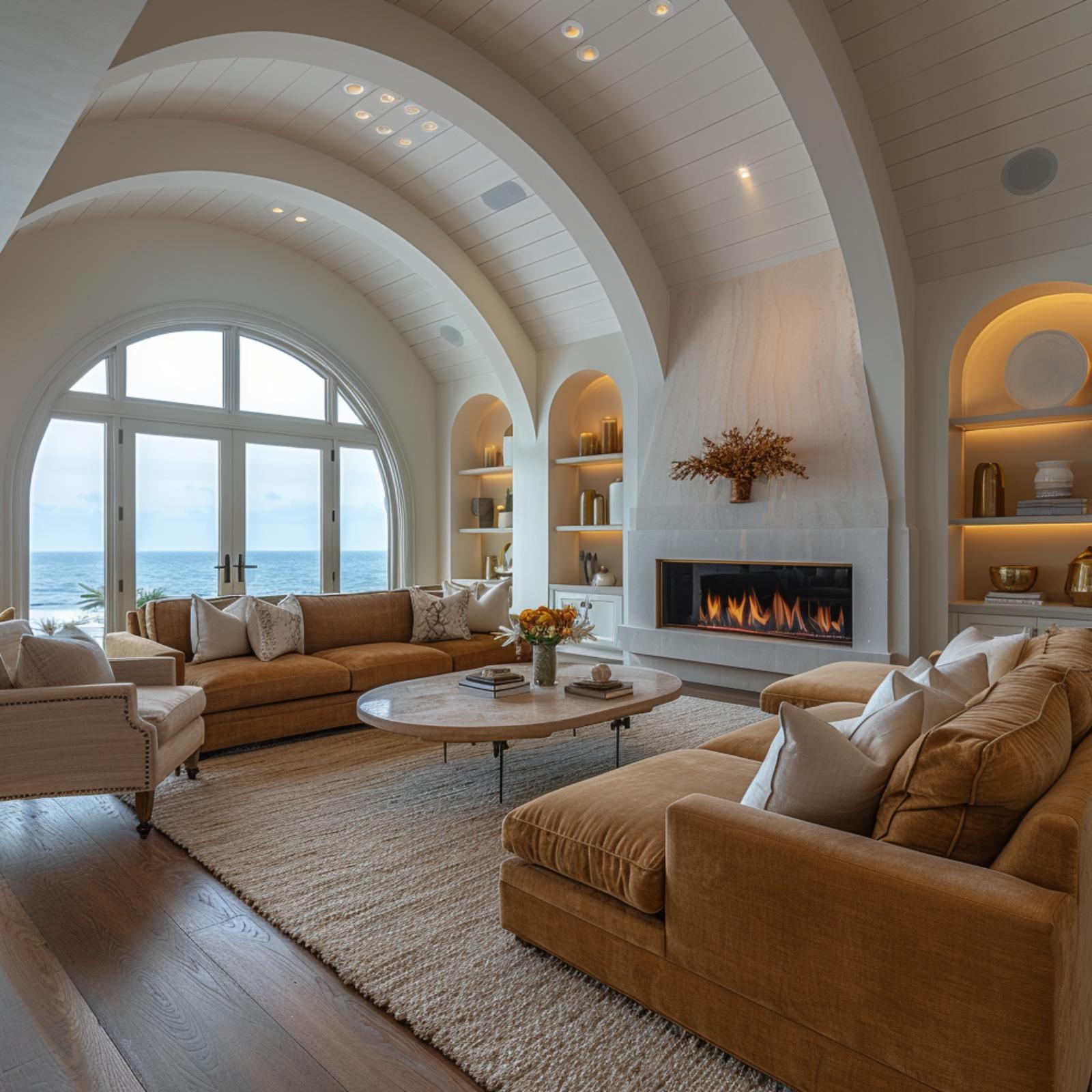 Barrel Vault Ceiling, Caramel Velvet, and an Ocean View That Doesn't Ask Permission