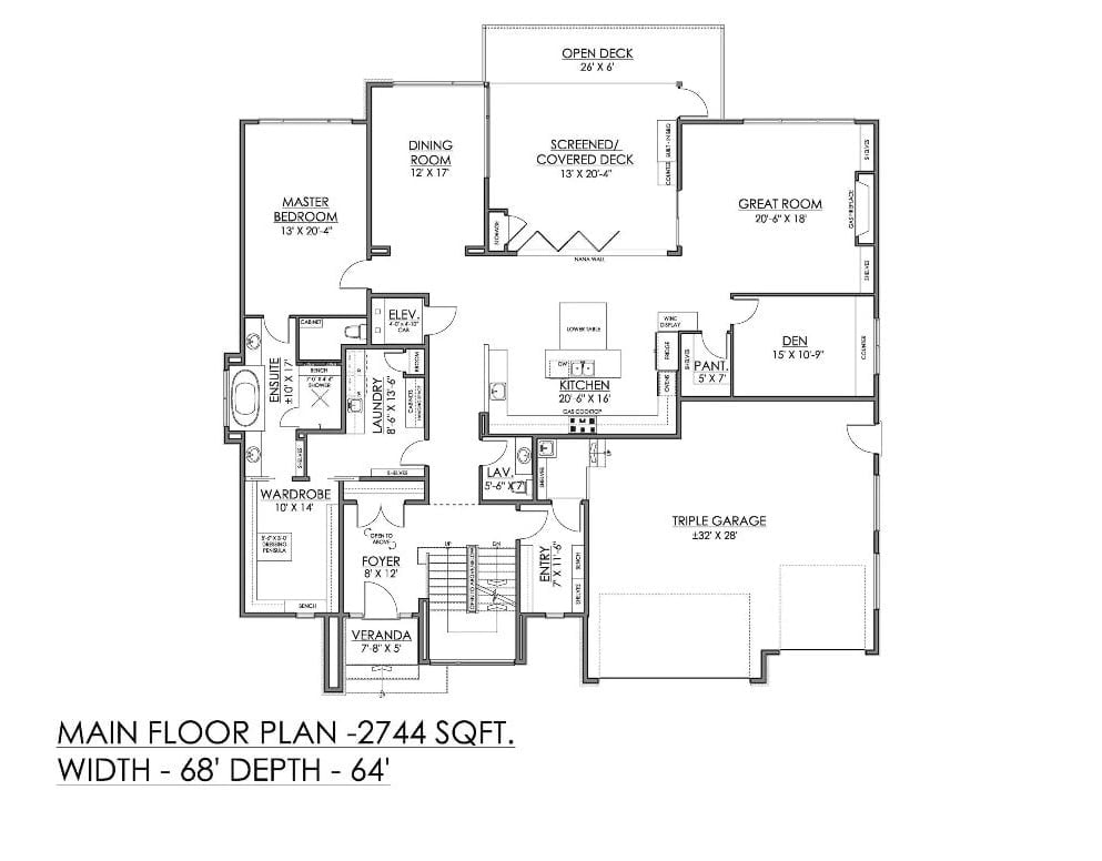 Floor Plan - Parker Drift 4-Bedroom Contemporary with Triple Garage Designed for Self-Made Homeowners Finally Building What They Always Wanted
