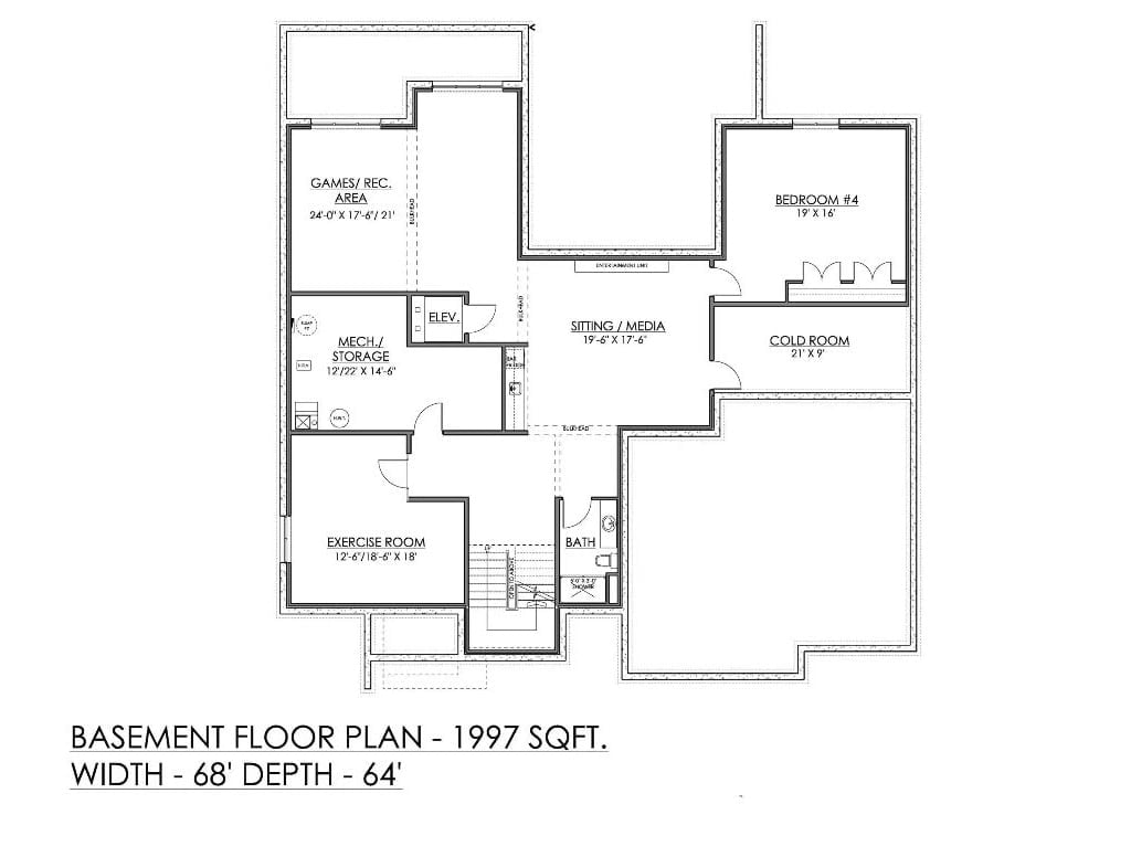 Floor Plan 3 - Parker Drift 4-Bedroom Contemporary with Triple Garage Designed for Self-Made Homeowners Finally Building What They Always Wanted