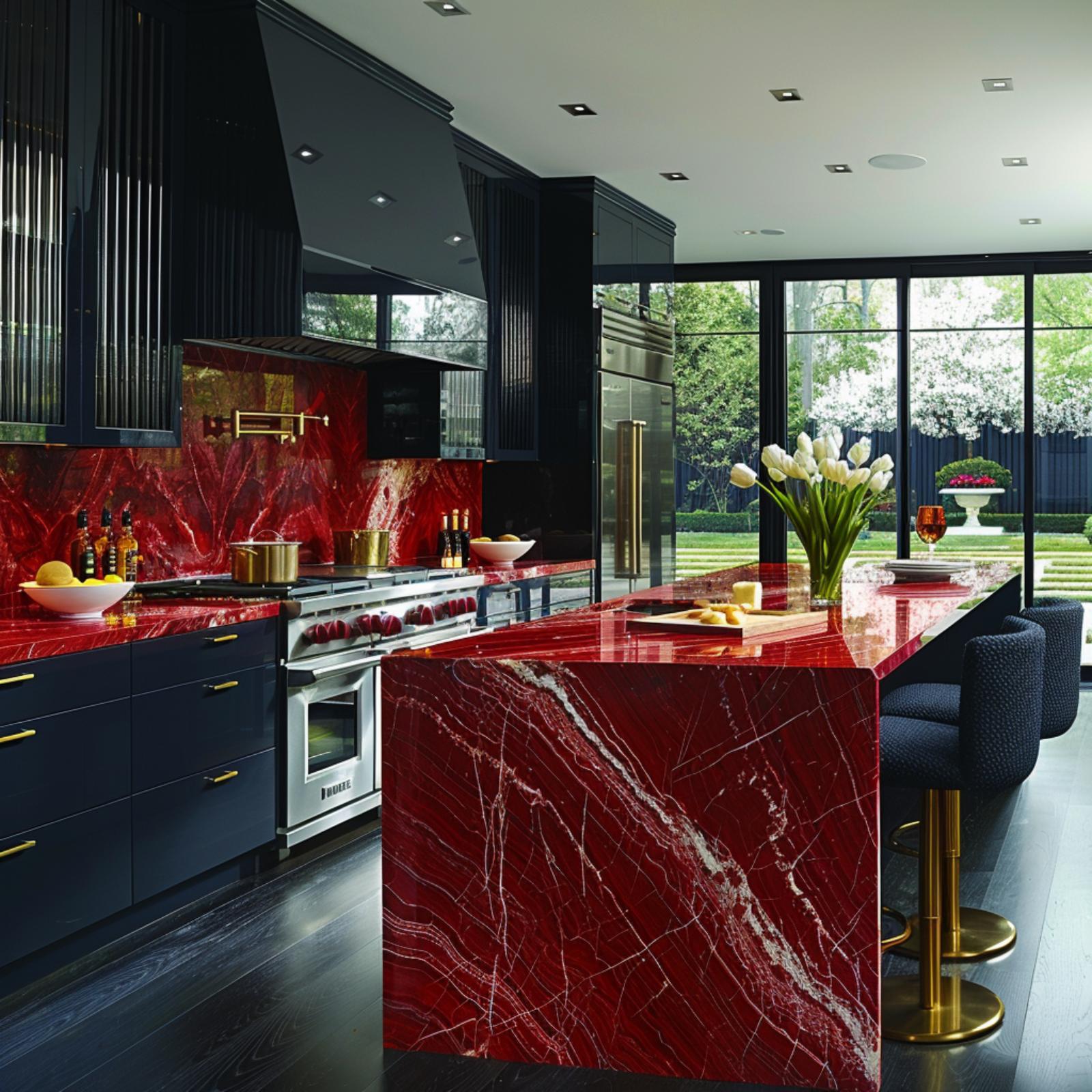 Is Red Marble the Bold Kitchen Trend Nobody Saw Coming? You Be the Judge — 33 Trending Designs