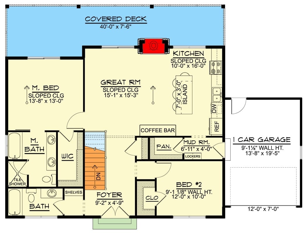 Floor Plan - Solstice 2-Bedroom Contemporary with Walkout Basement Designed for Couples Who Want to Age in Place Without It Looking Like It