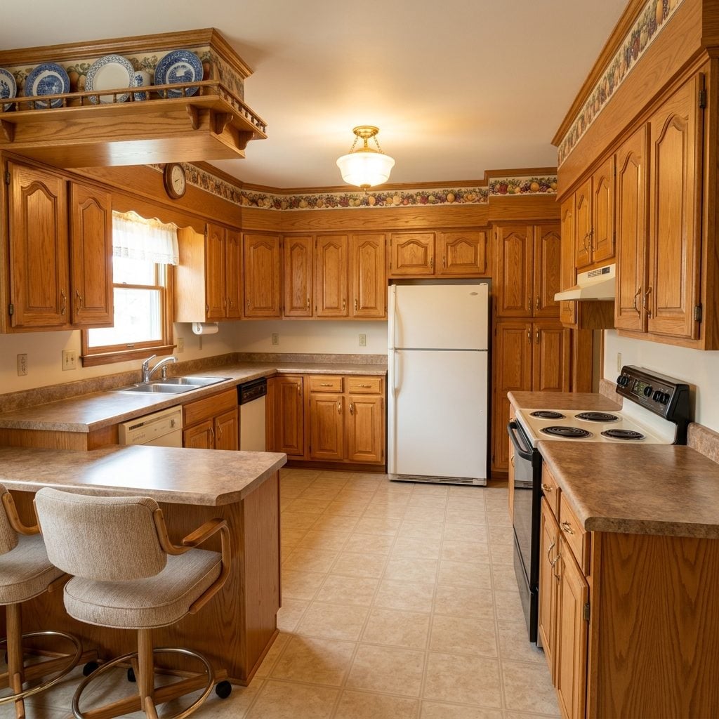Honey Oak Kitchen Cabinets Might Never Have Disappeared So Quickly