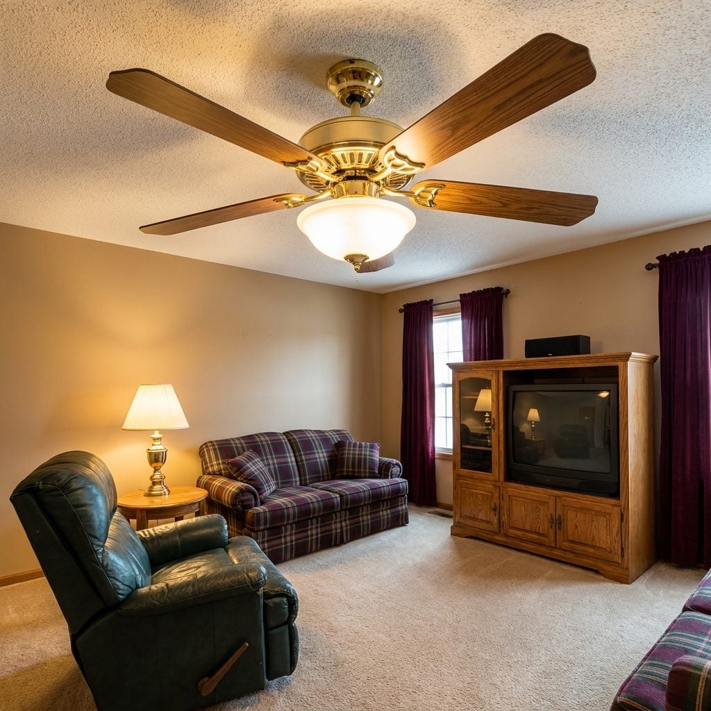 Ornate Brass Ceiling Fans Might Still Be Spinning in Every Den in America