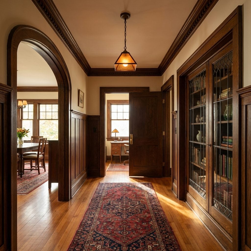 Arches, Pocket Doors, and Built-In Cabinetry Would Still Be Standard, Not