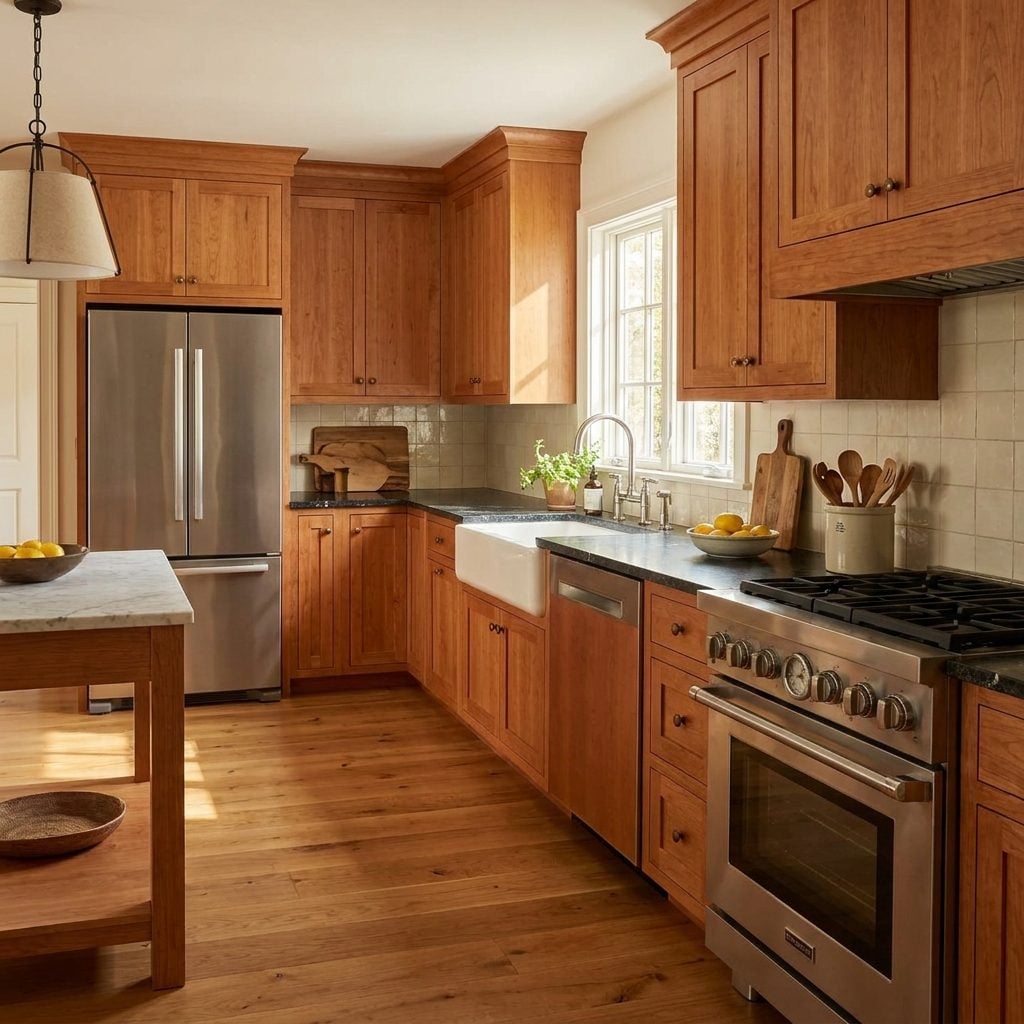 Natural Wood Cabinets Might Have Retained Luxury Status Instead of Spending Years Looking 'Dated'