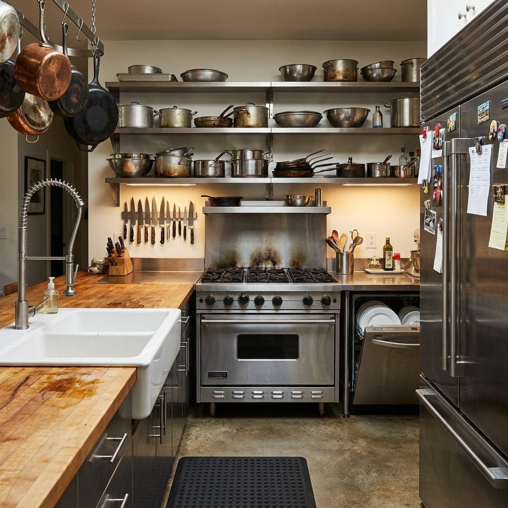 Kitchens as Working Spaces, Not Status Symbols