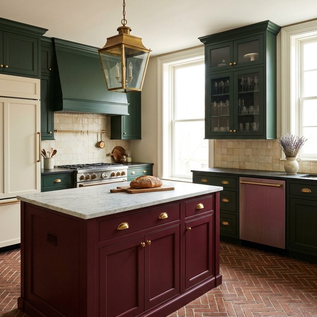 Dark Green, Burgundy, Navy, and Cream Cabinetry Could Have Become Mainstream Much Earlier