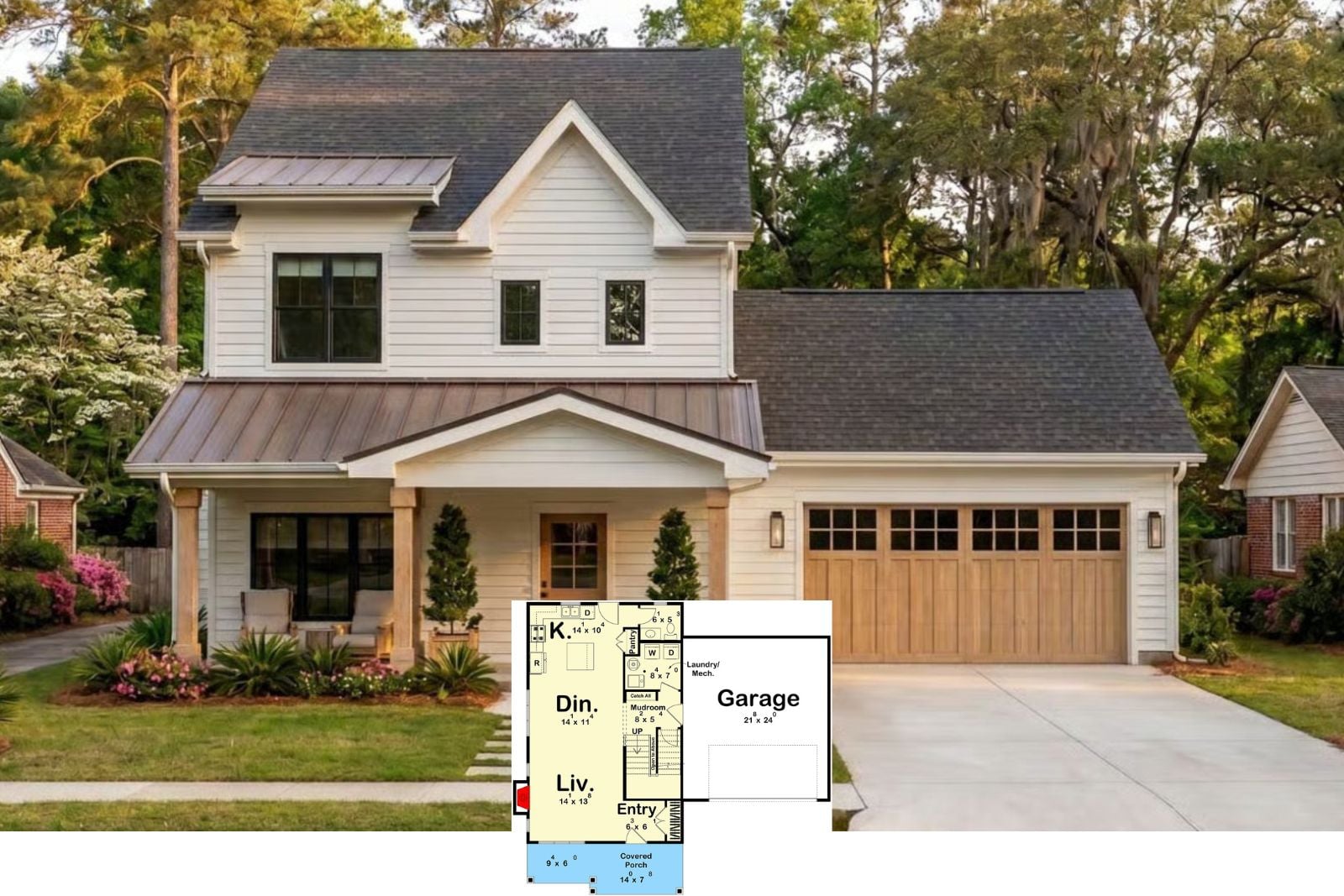 Discover The Willowgate 3-Bedroom Farmhouse Layout with Covered Front Porch (1,552 Sq. Ft. Floor Plan)