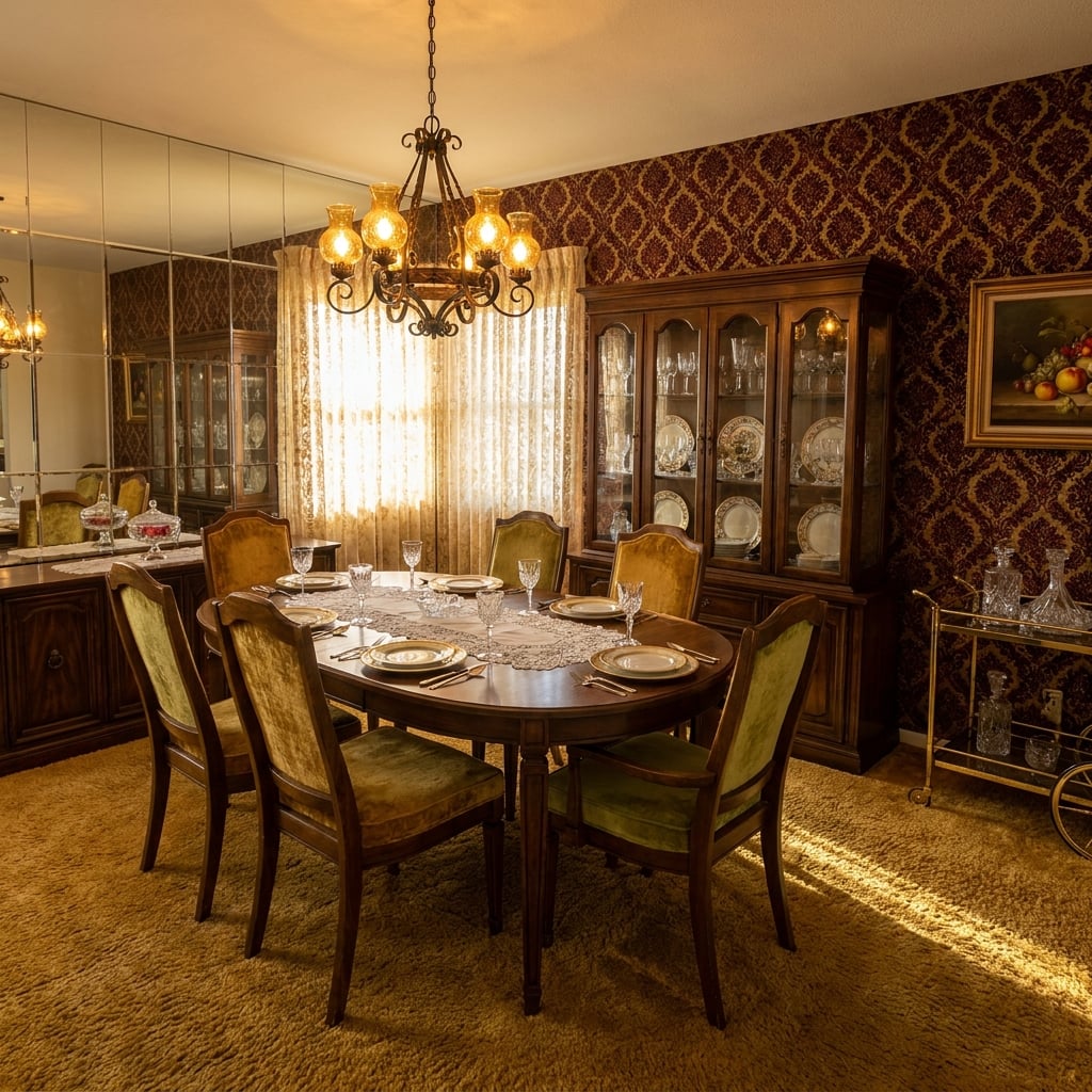 32 Things Every 1970s 'Good' Dining Room Had That Nobody Was Allowed to Touch
