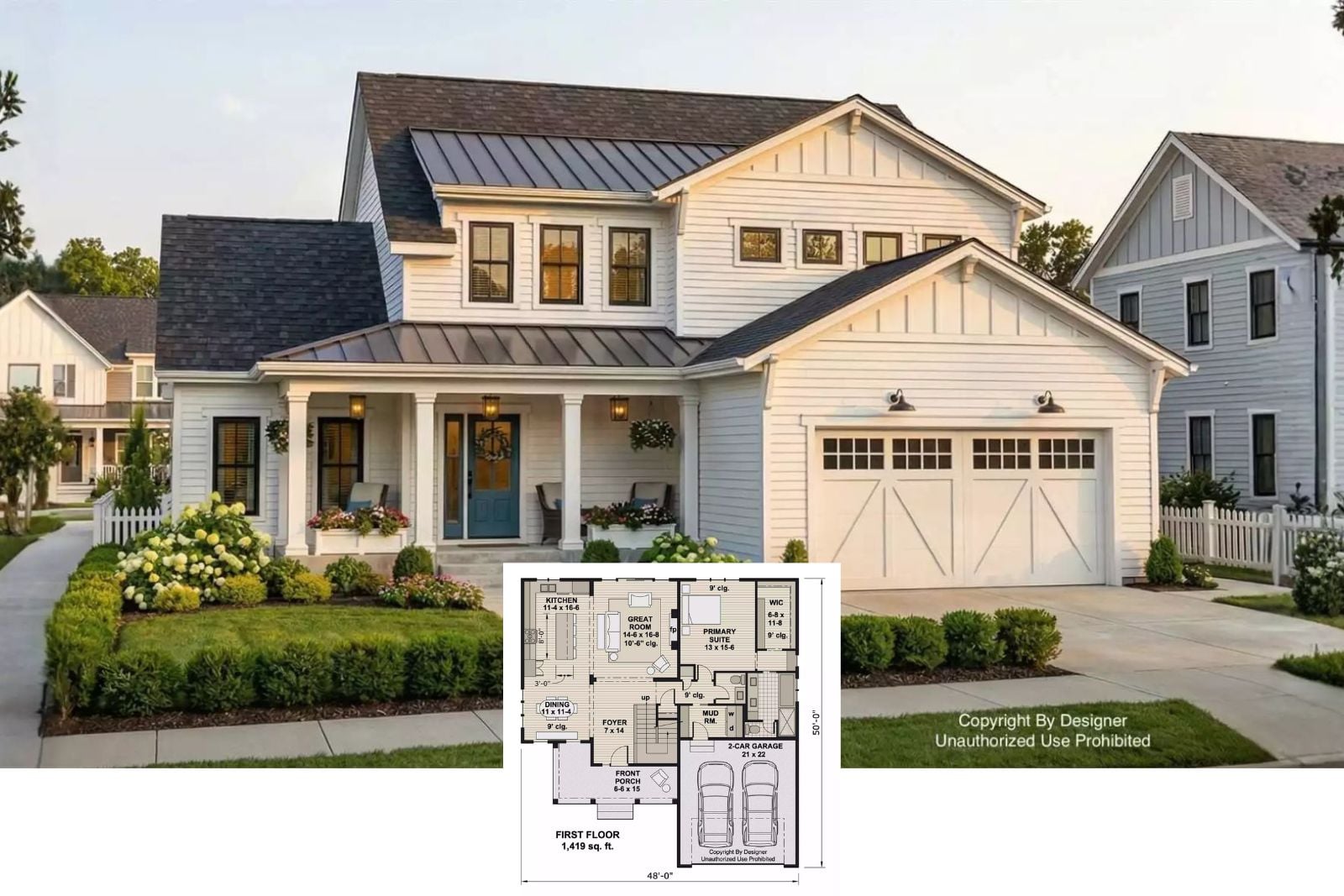 Ella Gardens 4-Bedroom Traditional House Plan with Loft (2,433 Sq. Ft. Floor Plan)