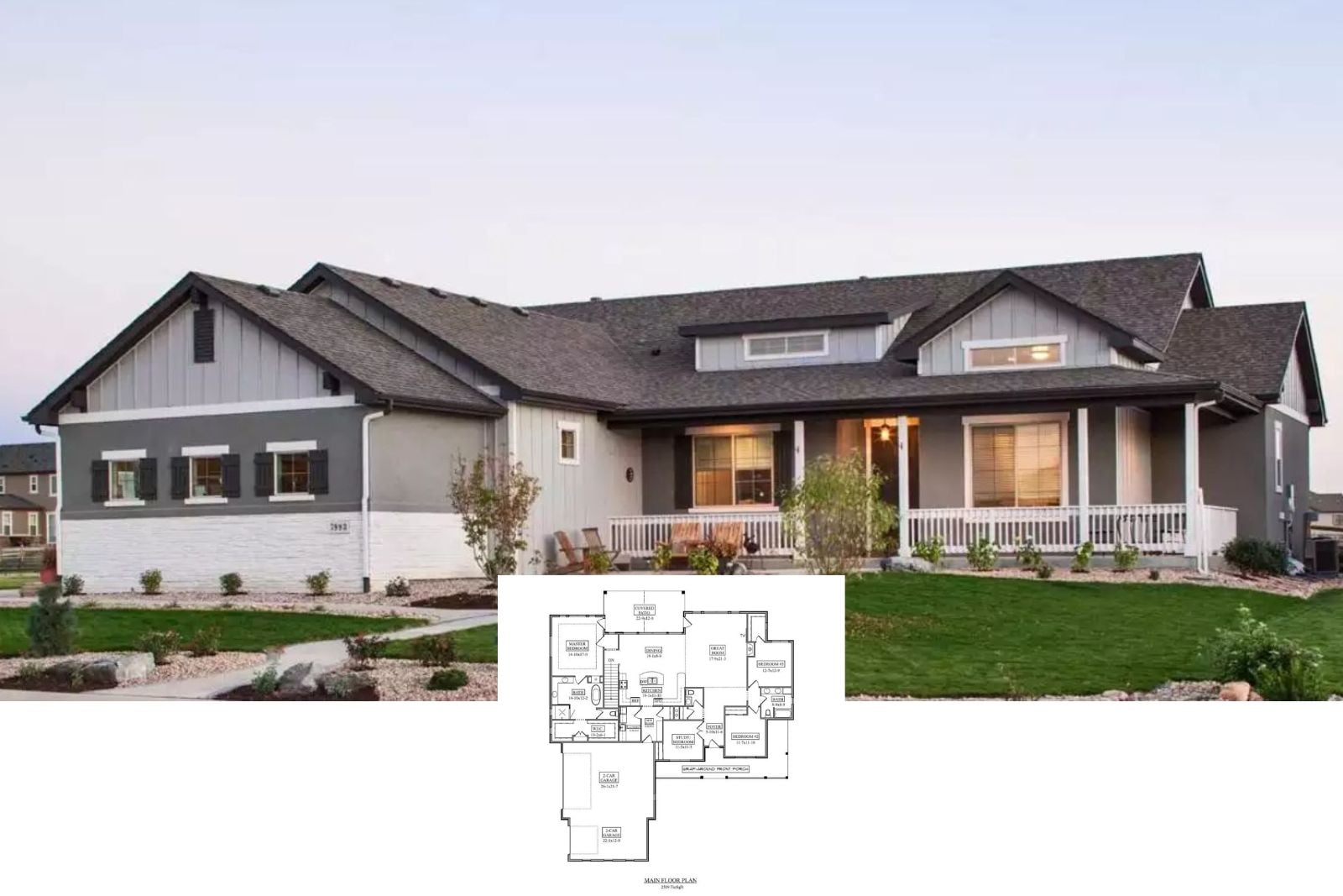Silvergate Drive 4-Bedroom Craftsman House Plan with Finished Basement (2,509 Sq. Ft. Floor Plan)