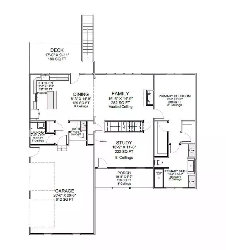 Floor Plan - Amberfield Drive 3-Bedroom Farmhouse with Main-Floor Primary Designed for Families Who Outgrew Their Starter Home Three Years Ago