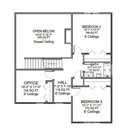 Floor Plan 2 - Amberfield Drive 3-Bedroom Farmhouse with Main-Floor Primary Designed for Families Who Outgrew Their Starter Home Three Years Ago