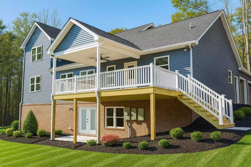 Raised Deck With Covered Porch Gives This Backyard Serious Year-Round Usability