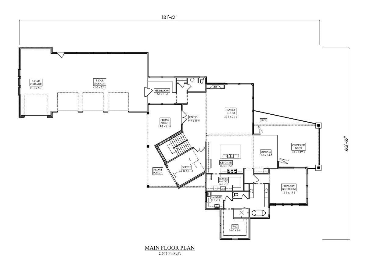 Floor Plan - Angus Heights 4-Bedroom Craftsman with Walkout Basement Designed for Families with In-Laws Who Might Be Moving In Whether You Like It or Not