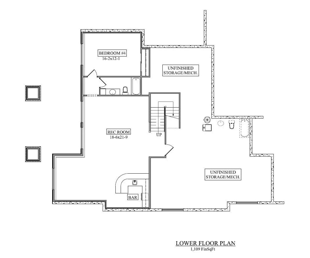 Floor Plan 2 - Autumncrest Court 3-Bedroom Craftsman with Covered Deck Designed for Couples Who Love a Quiet Morning Coffee More Than Anything