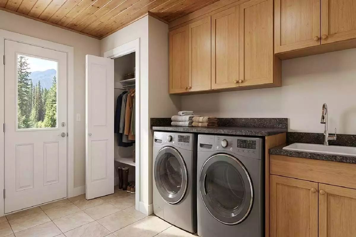 Mudroom Laundry Combo with a Closet That Actually Does Its Job