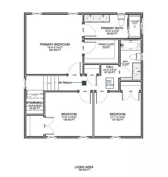 Floor Plan - Belhaven Rise 3-Bedroom Traditional with Front Porch Designed for Homeowners Who Believe in Front Porches and Friendly Neighbors