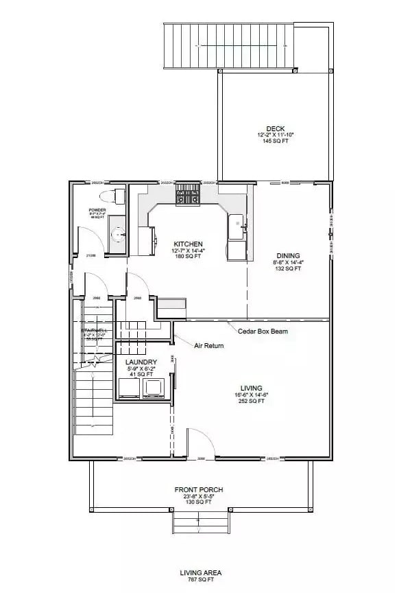 Floor Plan 2 - Belhaven Rise 3-Bedroom Traditional with Front Porch Designed for Homeowners Who Believe in Front Porches and Friendly Neighbors