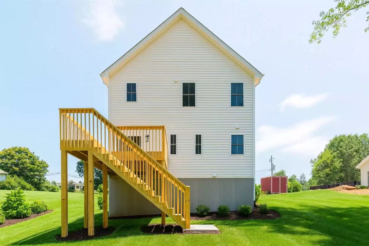 Fresh-Cut Lumber and a Long Climb Up to the Back Door