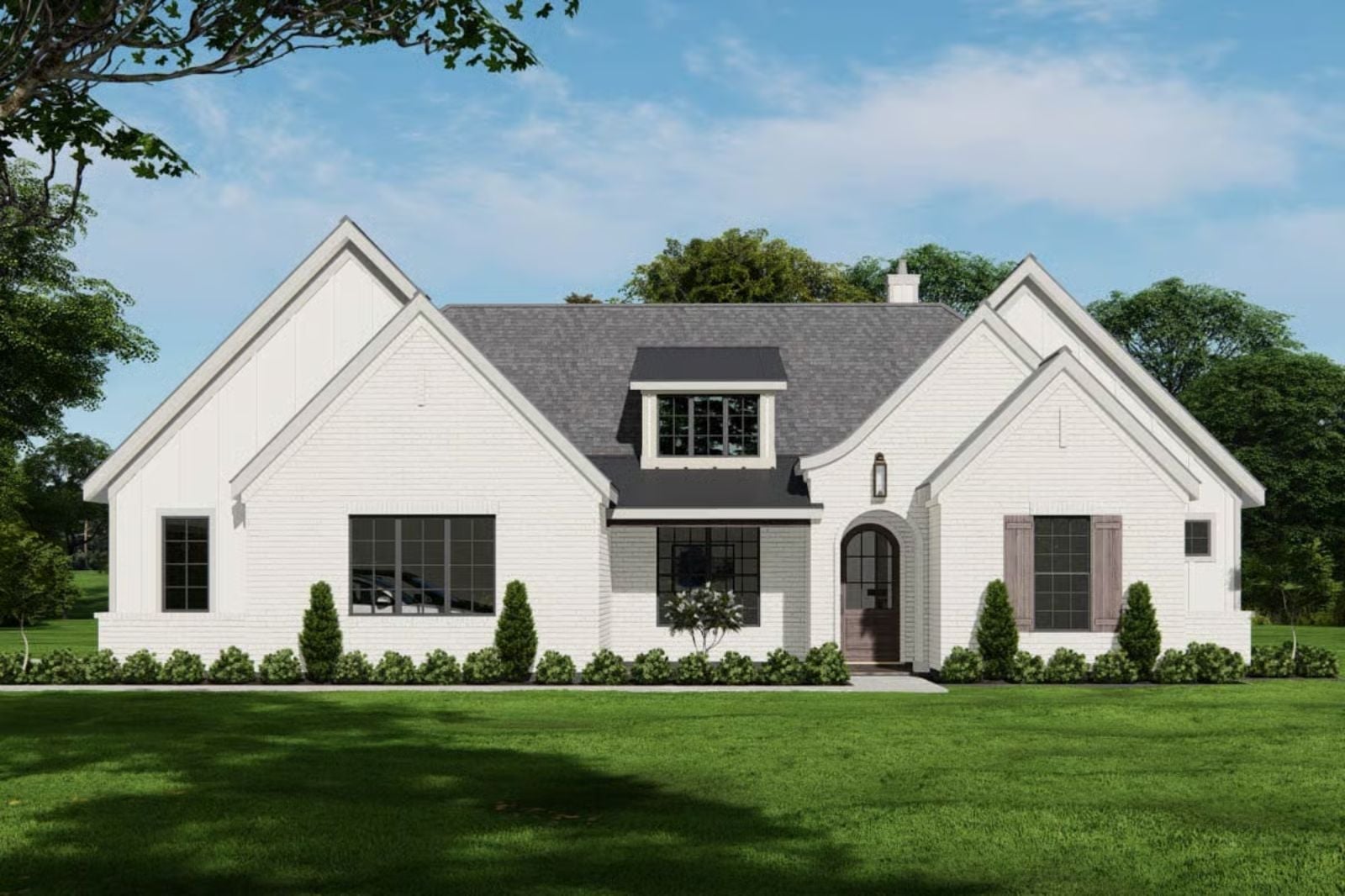 Belvoir 3-Bedroom European Cottage with Jack-and-Jill Bath Designed for Couples Who Love a Good Reason to Light the Fireplace (Floor Plan)