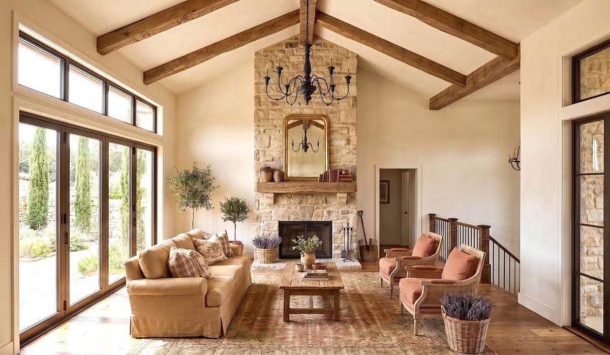 Stone Up to the Ridgeline, Beams Overhead, and Somewhere to Actually Sit