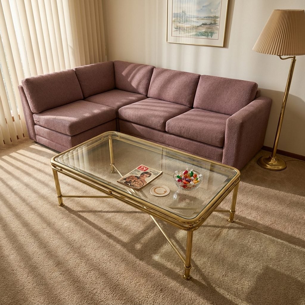 The Brass-and-Glass Coffee Table With Edges Sharp Enough to Send You to the ER