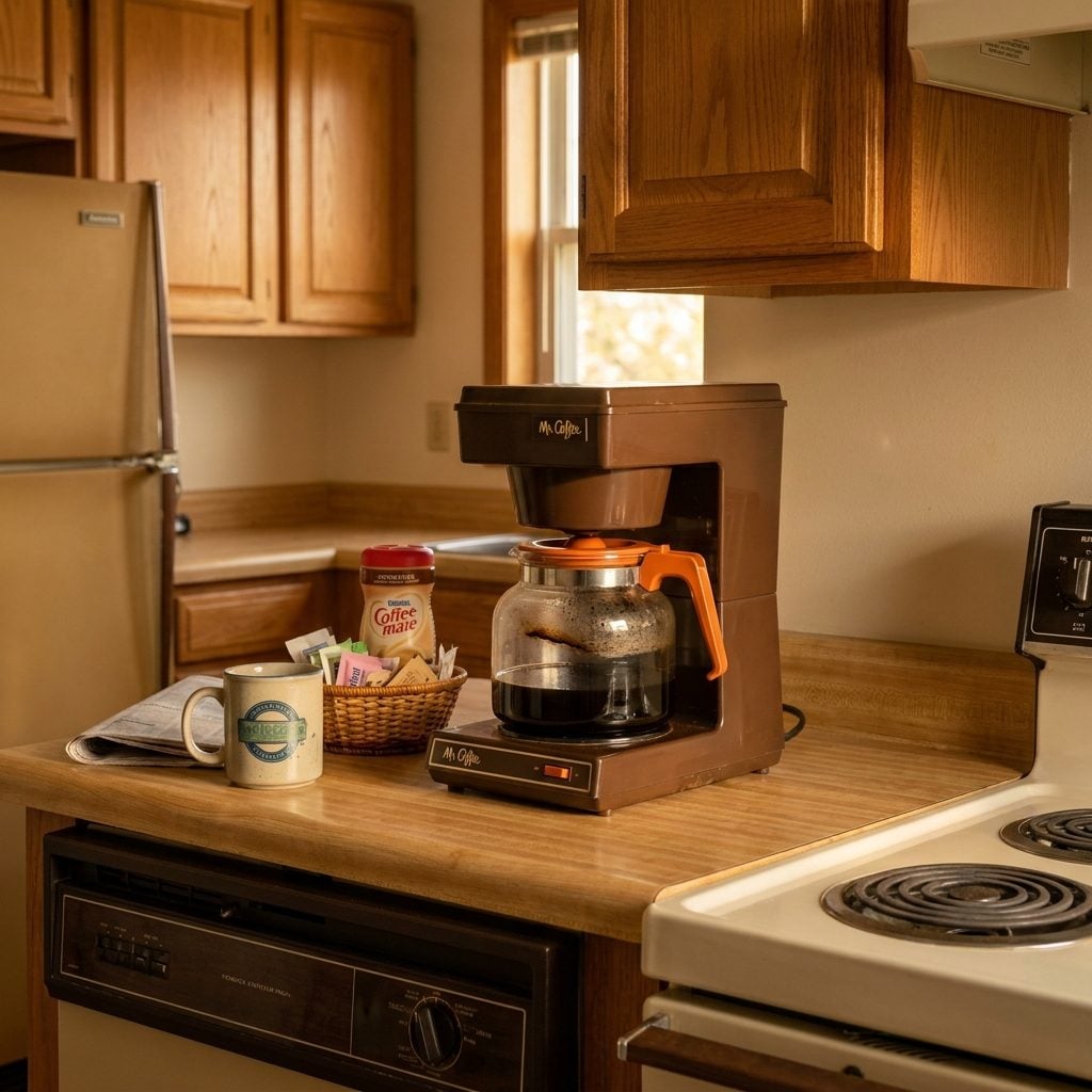 The Brown Mr. Coffee Machine That Was Always Half Full and Slightly Burnt