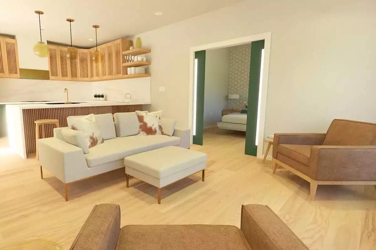 Warm Wood and Cream Make Aging-in-Place Feel Like a Design Choice