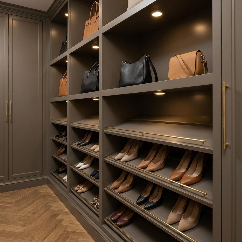 Building Shelves Too Deep for Shoes and Too Shallow for Bags
