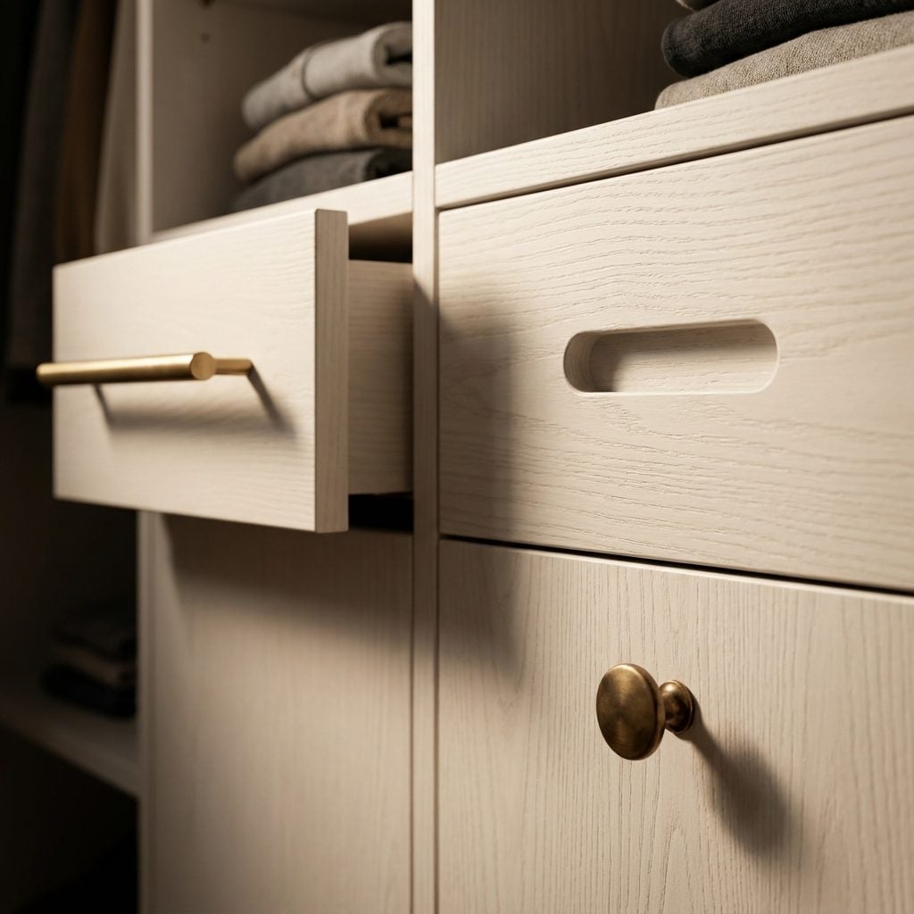 Choosing Hardware That Matches the Bedroom Instead of Hardware That Works With Your Hands