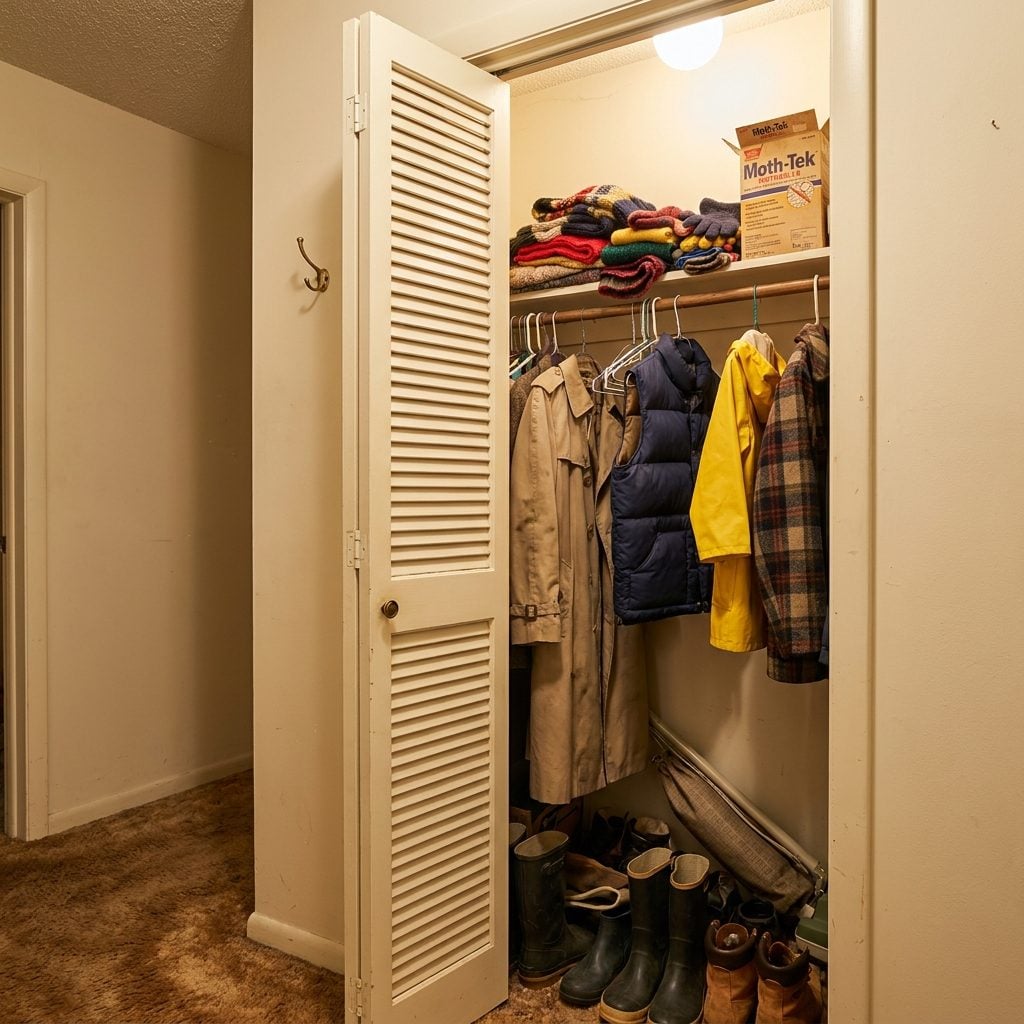 The Coat Closet Right Inside the Front Door That Smelled Like Mothballs and Damp Wool