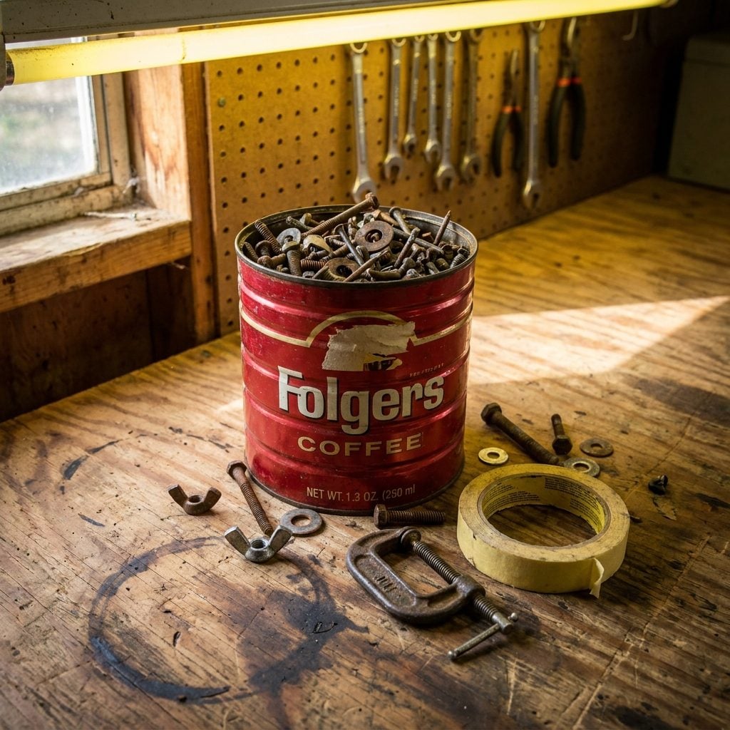 The Coffee Can Full of Screws That Nobody Had Sorted Since Nixon Was in Office