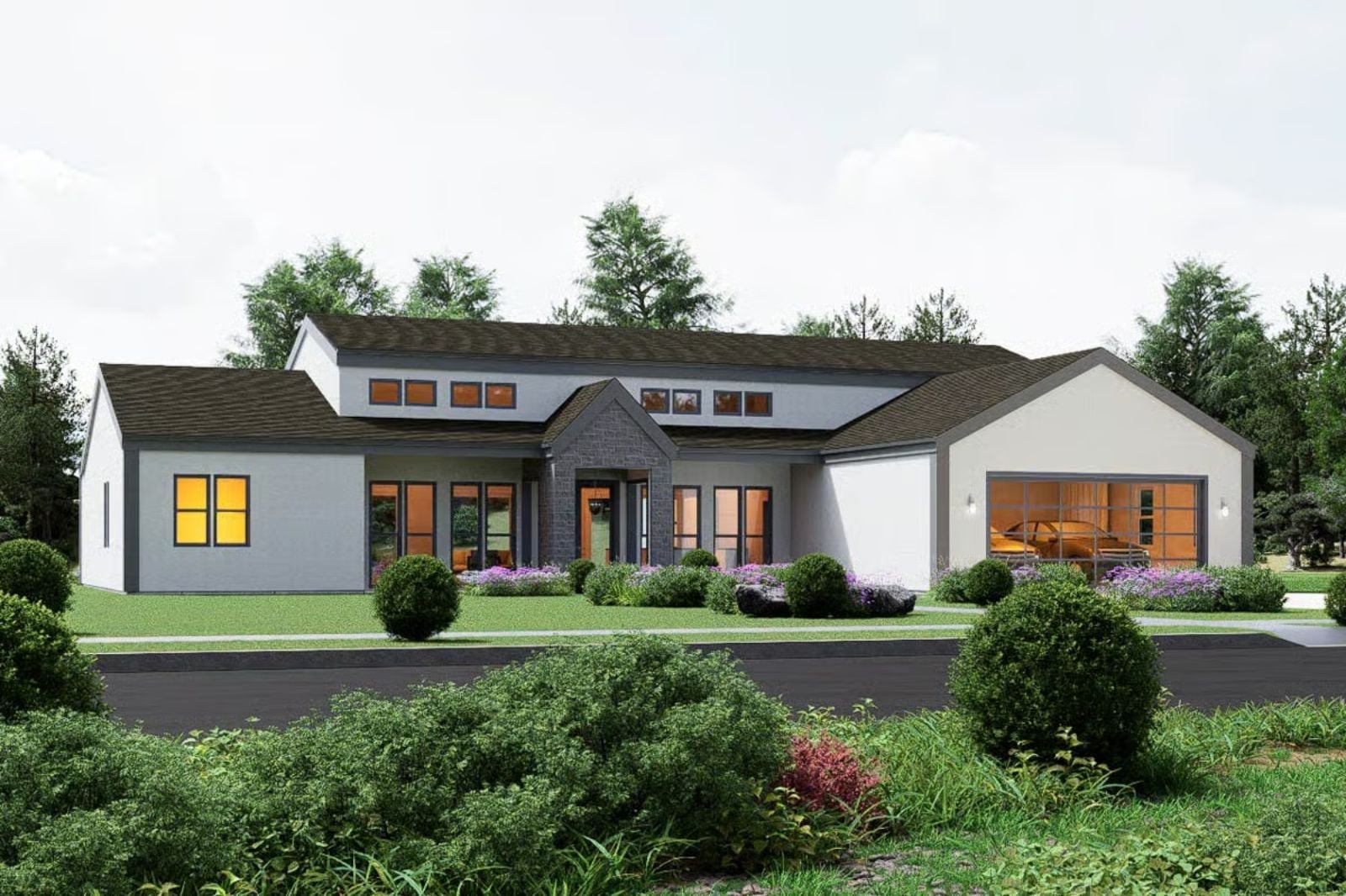 Crestline 3-Bedroom Modern Transitional with Bonus Room Designed for Parents Who Need One Room the Kids Aren't Allowed In (Floor Plan)