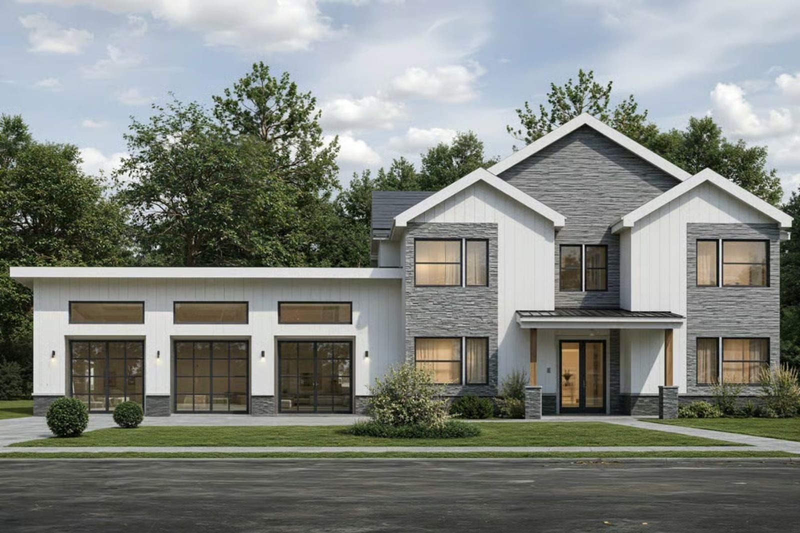Crestline 4-Bedroom Contemporary Transitional with 3-Car Garage Designed for Families Who Make Their House the One Everyone Wants to Visit (Floor Plan)