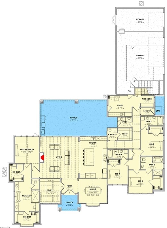Floor Plan - Crestline 4-Bedroom Modern with Bonus Room Designed for Families Who Always End Up Hosting Holidays