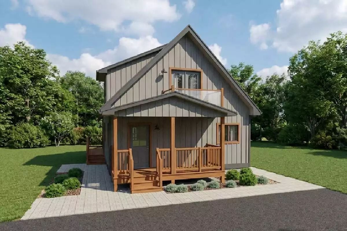 Board-and-Batten Exterior That Earns Its Rustic Modern Label