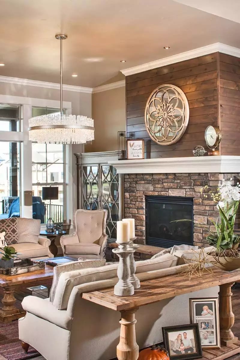 Shiplap, Stone, and Crystal Walk Into the Same Room and It Works