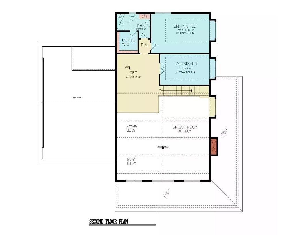 Floor Plan 2 - Edmund Fold 3-Bedroom Farmhouse with Wraparound Porch Designed for Families Who Love Big Gatherings and Quiet Mornings