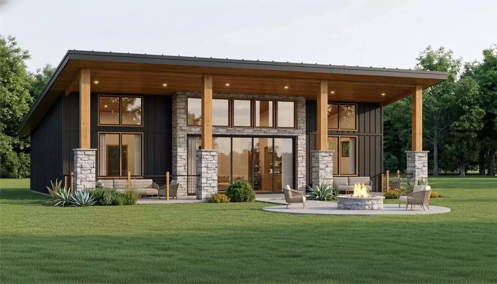 Fenton 2-Bedroom Modern Vacation with Covered Patio Designed for Couples Who Want a Home That Feels Like Vacation (Floor Plan)